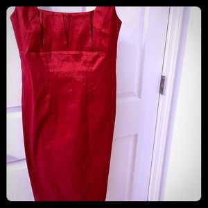 Calvin Klein red cocktail dress